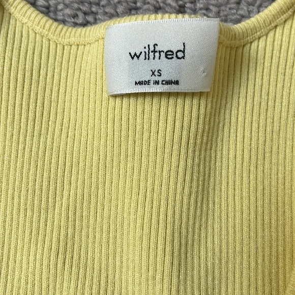 Aritzia wilfred all tied up rib top - Picture 3 of 6